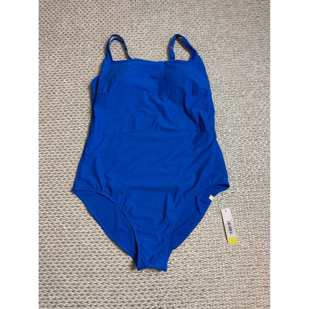 Summersalt Ruched Backflip One Piece Swimsuit Blue Size 16 NWT SQNKO-00435-16